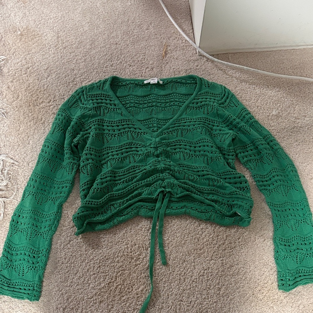 O'Neill Vibrant Green Knit Top